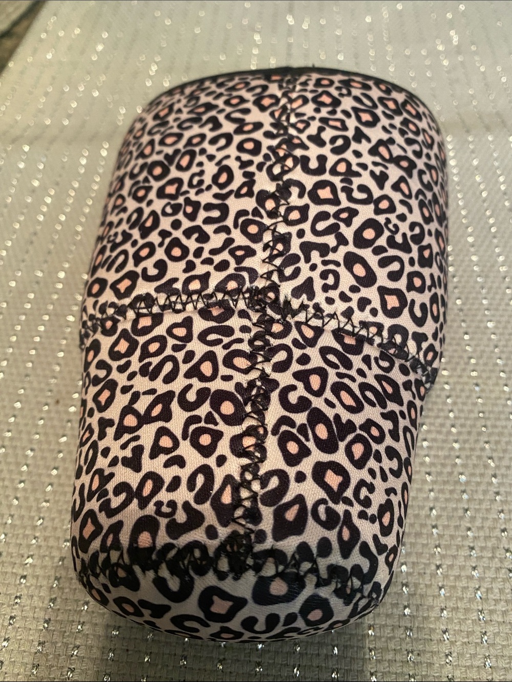 Leopard Print Neoprene Large Drink Sleeve. 4” Diameter